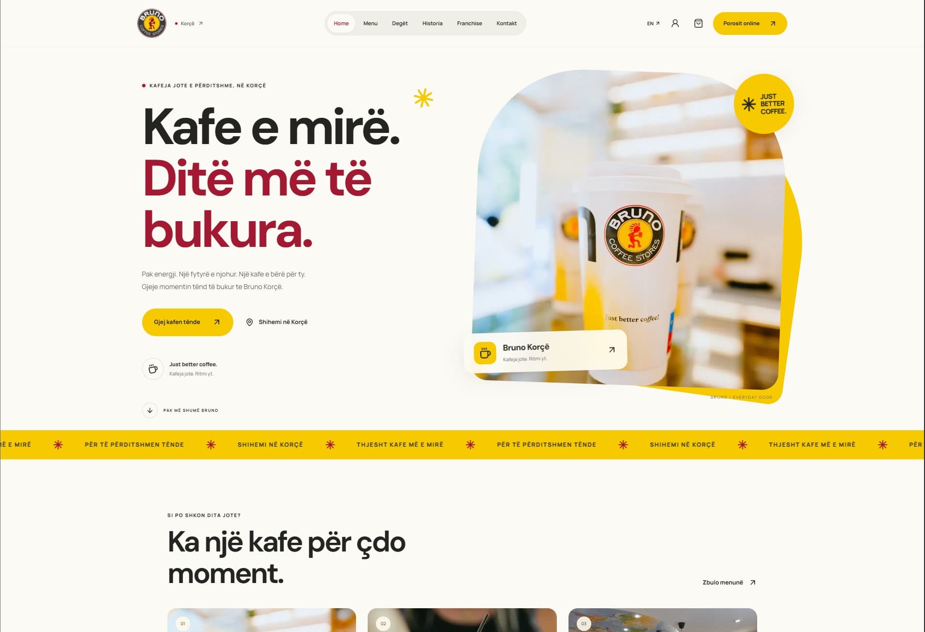Bruno Coffee Store — Bruno Coffee Store — Coffee Brand Website