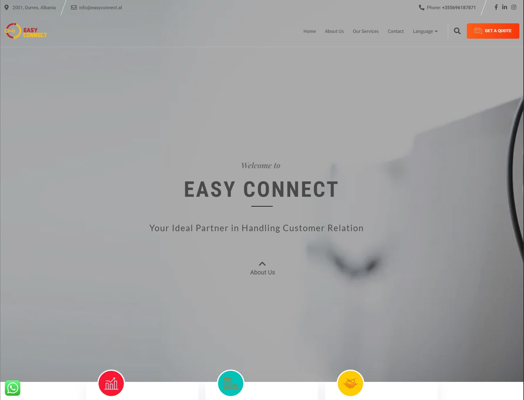 Easy Connect — Easy Connect — Customer Service & Outsourcing Website
