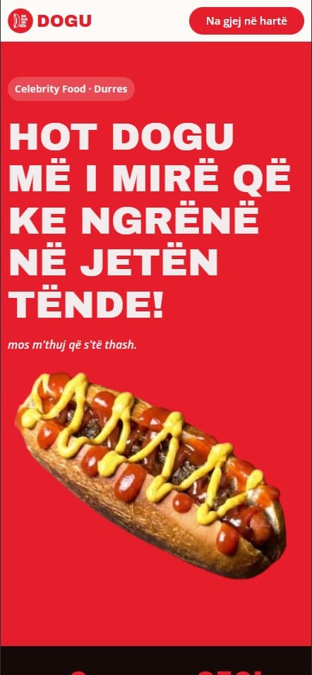 DOGU — DOGU — Hot Dog Restaurant Website