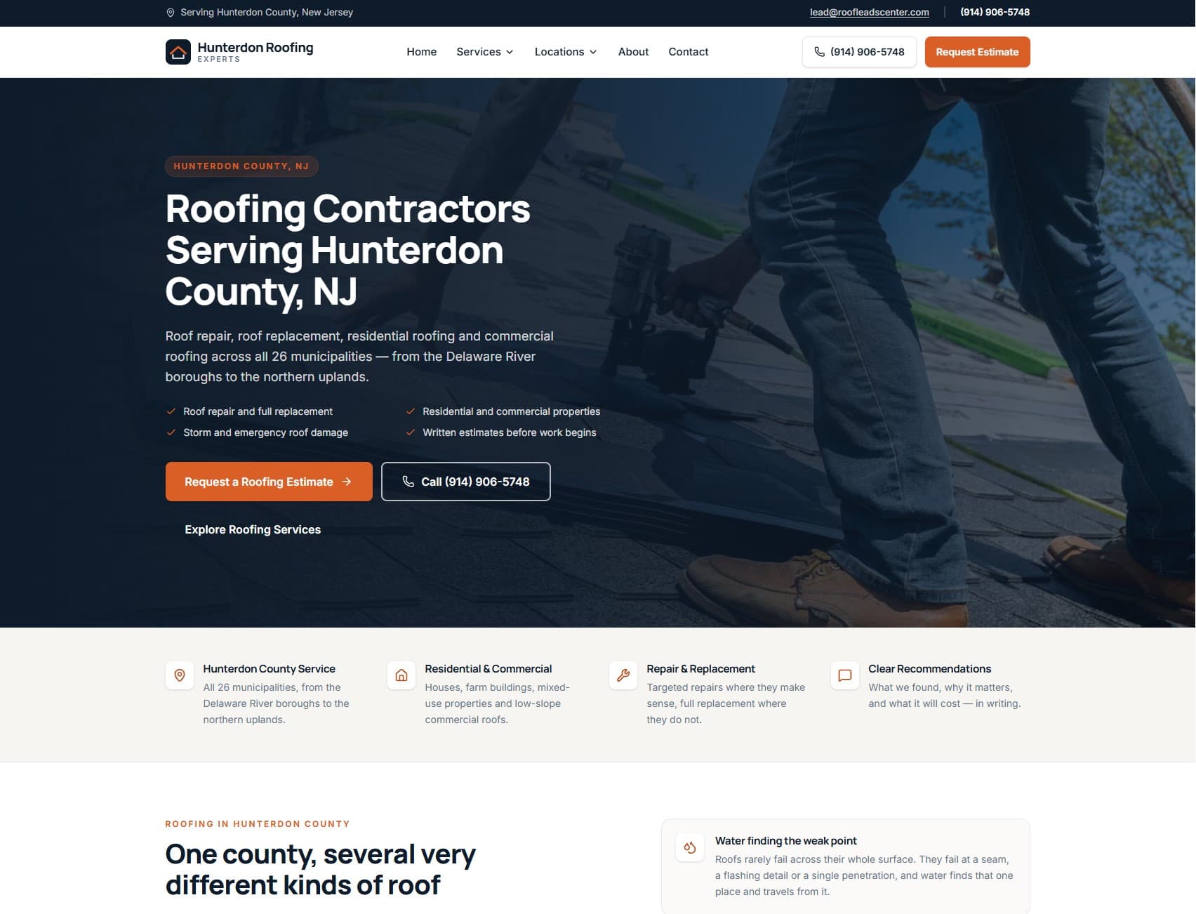 Hunterdon Roofing Experts — Hunterdon Roofing Experts — Roofing Services Website