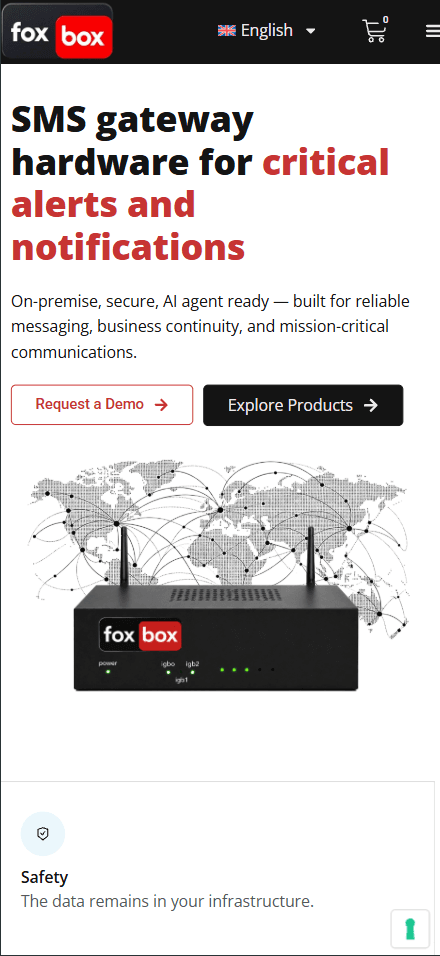 smsfoxbox.it — FoxBox — SMS Gateway Hardware Website