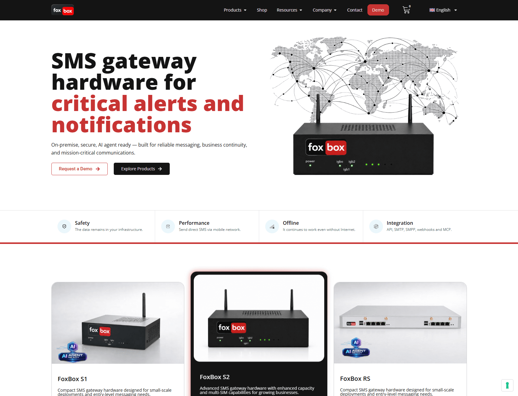 smsfoxbox.it — FoxBox — SMS Gateway Hardware Website